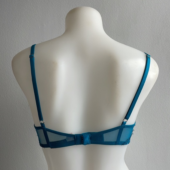 Turquoise Victoria’s Secret Very Sexy Push Up Bra 32C - Picture 3 of 7